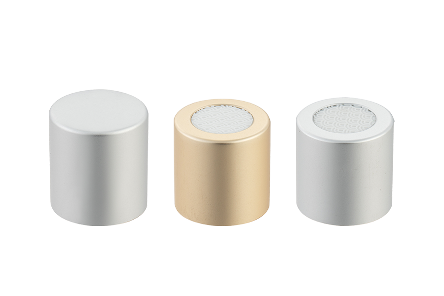 Penutup parfum sekrup bundar plastik aluminium
